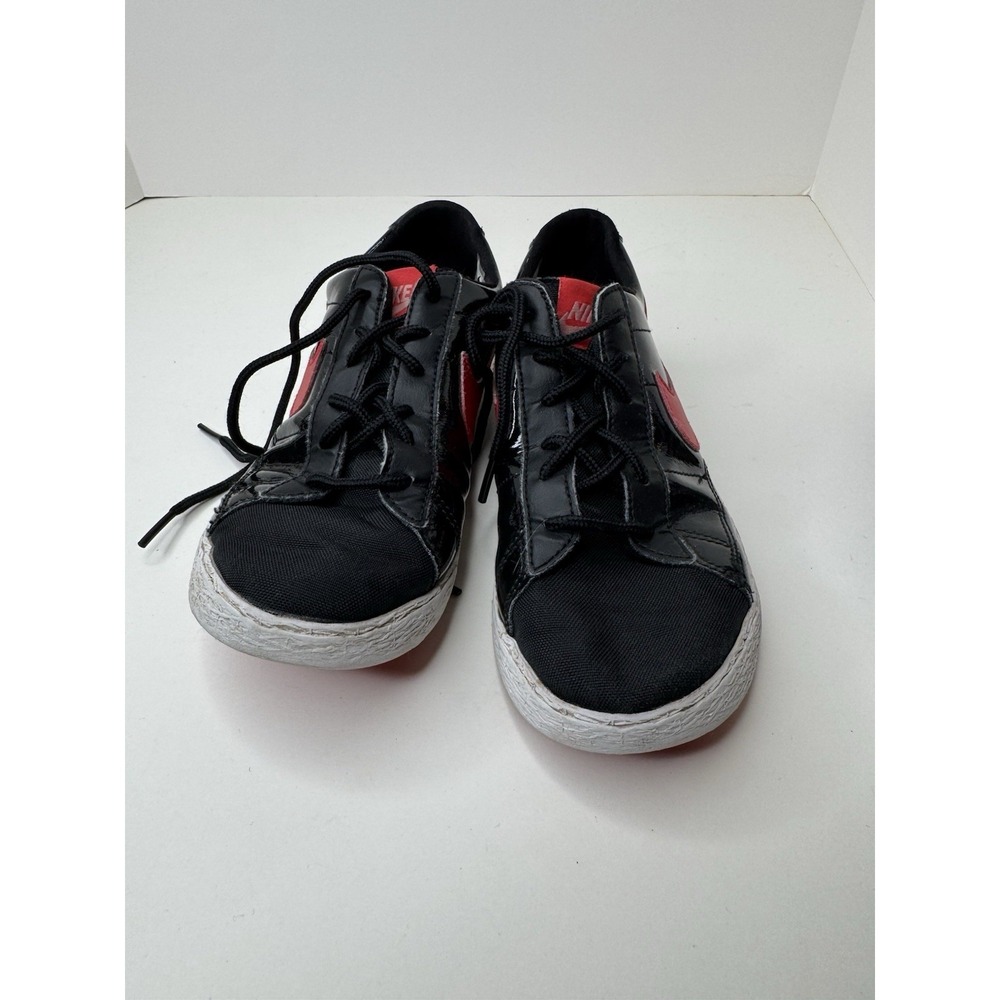 NIKE BLAZER LOW (GS) BLACK RED AO1033 001 KIDS US 3Y Heart Embroidery 2017 - Picture 4 of 10